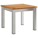 vidaXL EnsembledeRepasdeJardin avec coussin 3 Pièces Marron Acacia massif