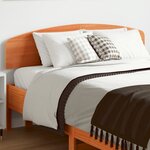 vidaXL Tête de lit cire marron 135 cm bois massif de pin