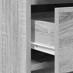 vidaXL Table de Toilette 2 Pièces Gris 40 x 41 x 75 cm Bois d'ingénierie