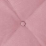 vidaXL Coussin de Dos Rose 180 x 50 cm Tissu en velours côtelé