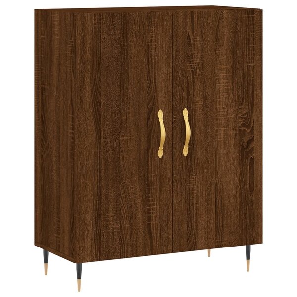 vidaXL Buffet chêne marron 69 5x34x90 cm bois d'ingénierie