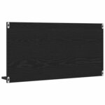 vidaXL Armoire de salle de bain avec miroir en chêne noir 90 x 11 x 45 cm Bois d'ingénierie