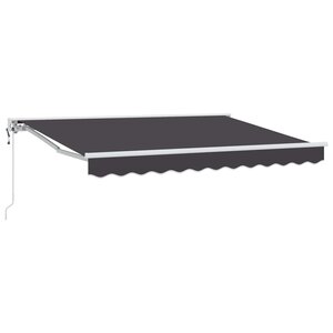 vidaXL Auvent rétractable électrique Anthracite 3 x 2 5 m