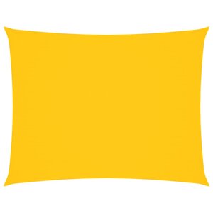 vidaXL Voile de parasol tissu oxford rectangulaire 4x5 m jaune