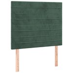 vidaXL Sommier à lattes de lit avec matelas Vert foncé 90x200 cm