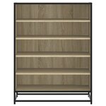 vidaXL Armoire à chaussures chêne sonoma bois d'ingénierie et métal