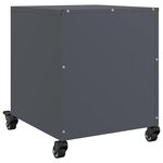 vidaXL Table de chevet anthracite 36x39x43 5 cm acier