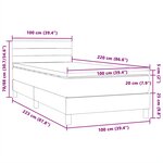vidaXL Sommier à lattes de lit avec matelas rose 100x220 cm velours