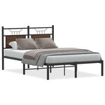 vidaXL Cadre de lit sans matelas chêne marron 120x200 cm