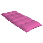 vidaXL Coussins de chaise à dossier haut lot de 2 rose tissu oxford