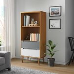vidaXL Bibliothèque MOLDE Marron 60x35x133 5 cm Bois massif de pin