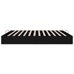vidaXL Cadre de lit ottoman Noir King size Simili cuir