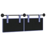 vidaXL Tête de lit suspendue Tissu