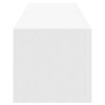 vidaXL Meuble TV mural 2 Pièces Blanc 60 x 31 x 29.5 cm Bois d'ingénierie