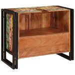 vidaXL Meuble sous-vasque de salle de bain Bois récupéré massif  fer