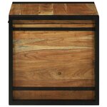 vidaXL Boîte de Rangement 50 x 50 x 50 cm Bois d'acacia massif