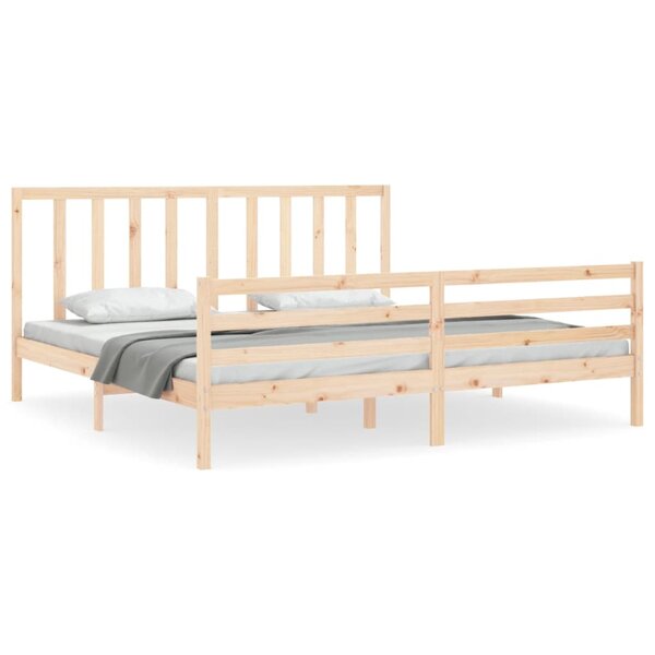 vidaXL Cadre de lit sans matelas 200x200 cm bois massif de pin