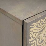 vidaXL Meuble mural Gris 38 x 33 x 48 cm Bois de mangue massif