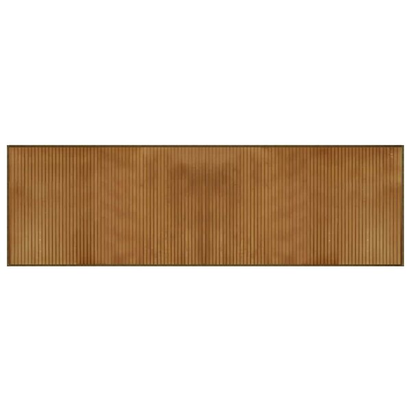 vidaXL Tapis rectangulaire marron 60x200 cm bambou