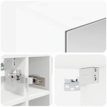 vidaXL Armoire Miroir de Salle de Bain Blanc 60 x 14 5 x 50 cm