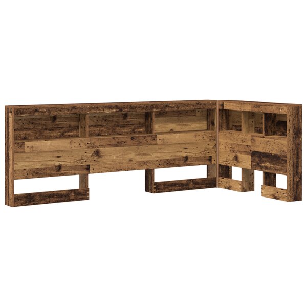 vidaXL Tête de lit de rangement Bois ancien 75 cm Bois d'ingénierie
