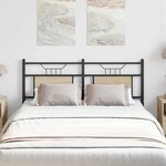 vidaXL Tête de lit chêne sonoma 150 cm bois d'ingénierie et acier