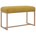 Banc banquette 80 x 36 x 45 cm moutarde velours 02_0021260
