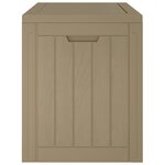 vidaXL Boîte de stockage de jardin gris 55 5x43x53 cm polypropylène