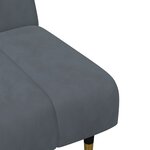 vidaXL Ensemble de canapés 2 Pièces gris foncé velours