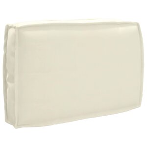 vidaXL Coussin Crème 60 x 40 x 12 cm Tissu Oxford