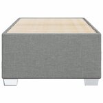 vidaXL Cadre de lit Gris clair 90x200 cm Tissu