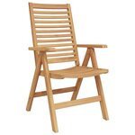 vidaXL Chaise de jardin 6 Pièces Marron 52 x 64 5 x 108 cm