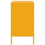 vidaXL Tables de chevet 2 Pièces jaune moutarde 36x39x68 cm acier