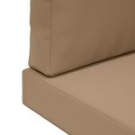 vidaXL Coussin de canapé d'extérieur 3 Pièces Taupe Polyester