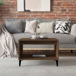 vidaXL Table basse Chêne marron 60x50x40 cm Bois d'ingénierie