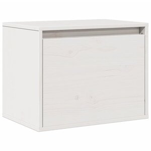 vidaXL Armoire murale Blanc 45x30x35 cm Bois de pin massif