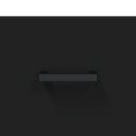 vidaXL Meuble TV noir 102x36x50 cm bois d'ingénierie