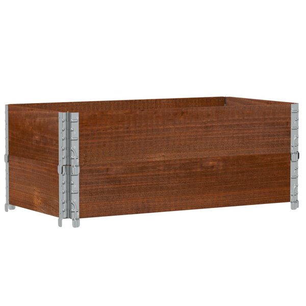 vidaXL Jardinière marron 100x50 cm bois massif de pin