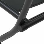 vidaXL Ensemble bistrot 3 Pièces Anthracite Acier