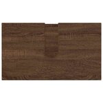 vidaXL Ensemble de mobilier de salle de bain 4 Pièces Chêne marron