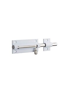THIRARD - Targette pour porte de meuble laiton poli blanc pêne Ø 8mm 70x30mm - THIRARD