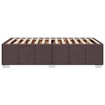 vidaXL Cadre de lit sans matelas marron foncé 80x200 cm tissu