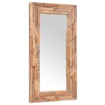 vidaXL Miroir décoratif Teck 120 x 60 cm Rectangulaire