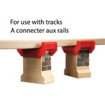 Brio World Supports de Pont - Accessoire pour circuit de train en bois - Ravensburger - Mixte des 3 ans - 33254