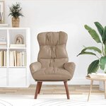 vidaXL fauteuil Cappuccino 69 x 74 x 93 cm Cuir artificiel