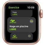Apple Watch SE GPS, 40mm Boîtier en Aluminium Or avec Bracelet Sport Rose des Sables