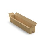 Caisse carton longue simple cannelure à grande ouverture raja 80x15x15 cm (lot de 10)