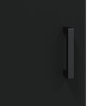 vidaXL Armoire murale noir 60x31x60 cm bois d'ingénierie