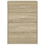 vidaXL Buffets 2 Pièces chêne sonoma 60x31x84 cm bois d'ingénierie