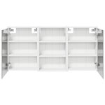 vidaXL Ensemble de Meubles de Salle de Bain 3 Pièces 126 x 16 x 62.5 cm